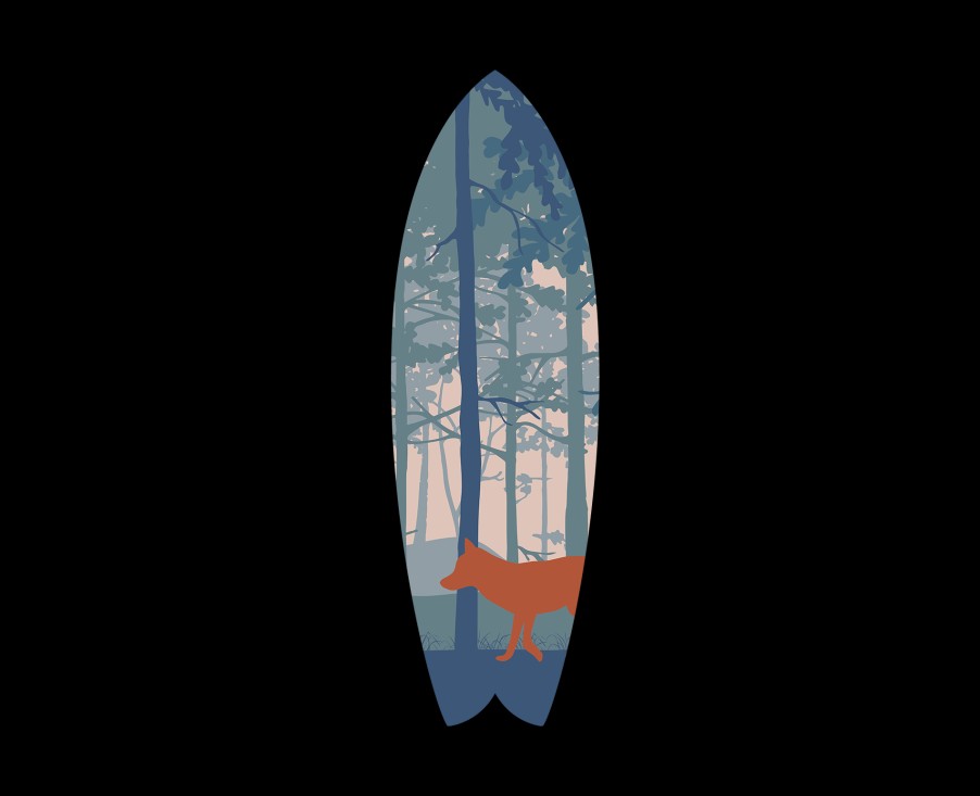 Kids Gautier Decorations Murales | Planche Surf Indigo