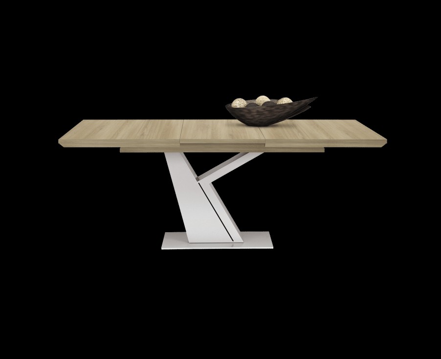 Produits Gautier Table A Manger Design Extensibles | Table Pied Gris "Y" Avec Allonge Setis