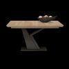 Produits Gautier Table A Manger Design Extensibles | Table Pied Noir "Y" Avec Allonge Setis